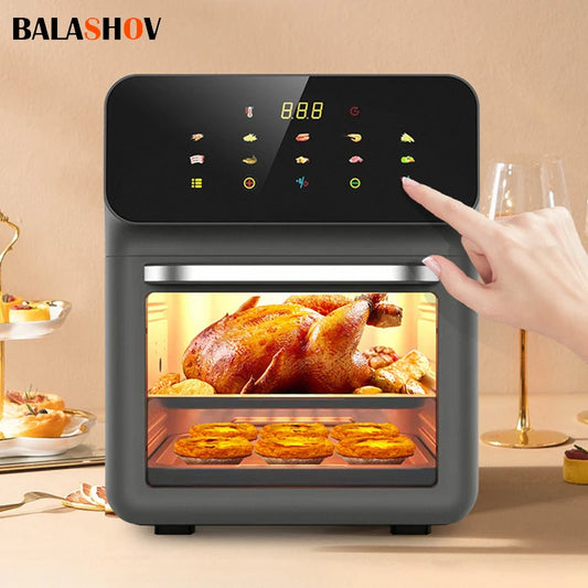 Air Fryer 10L Large Capacity Automatic Household Kitchen 360°Baking