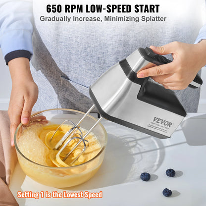 VEVOR Cordless Electric Hand Mixer 100W