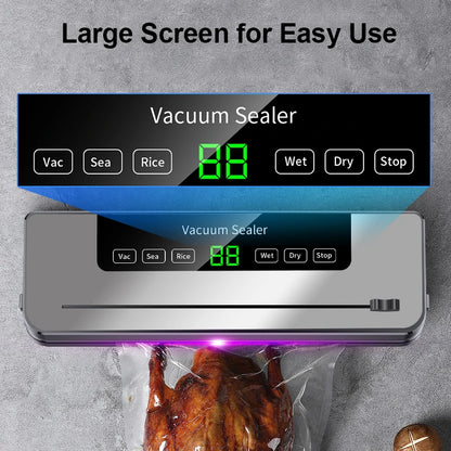 Electric Vacuum Sealer with Slidding Cutter +10 bags