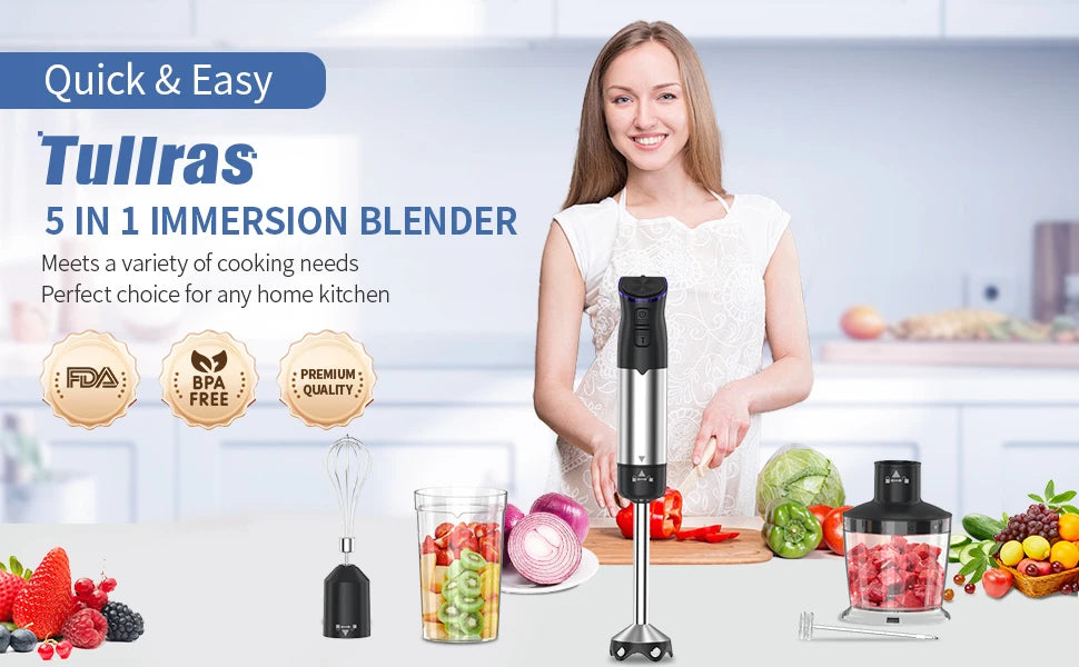 Electric Handheld Mixer Blender 5 in 1