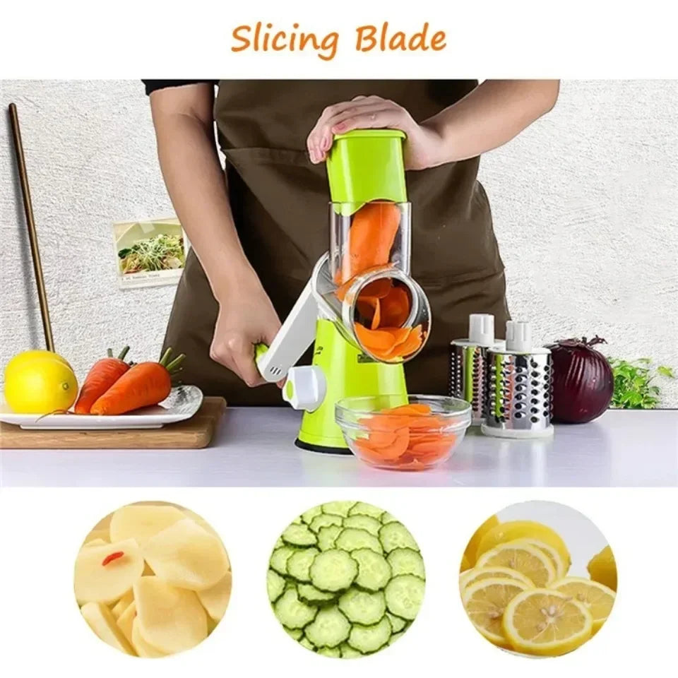 Manual Rotary Vegetable Slicer/Cutter/Schredder