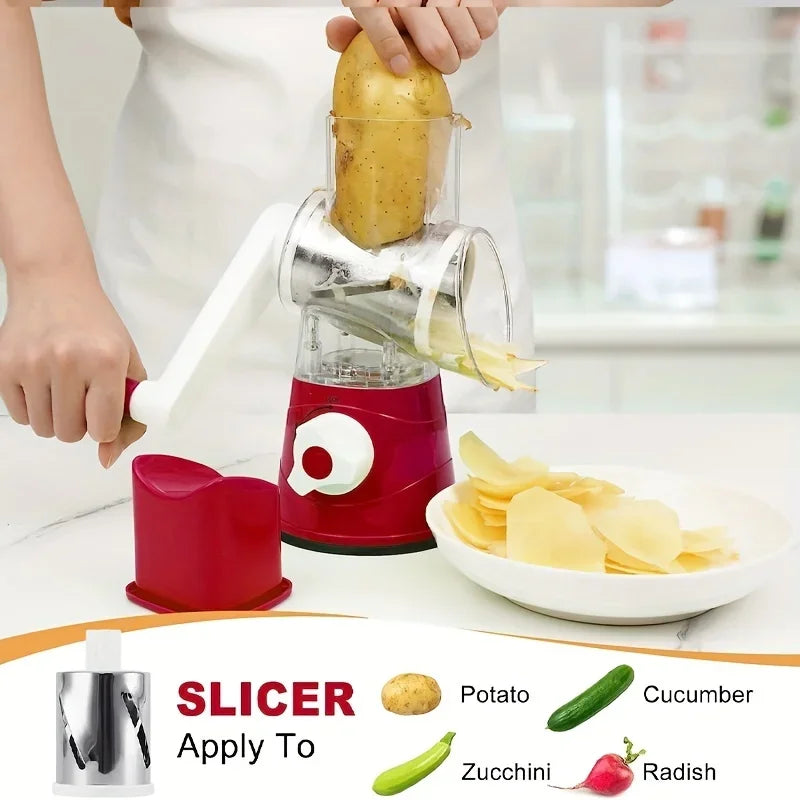 Manual Rotary Vegetable Slicer/Cutter/Schredder