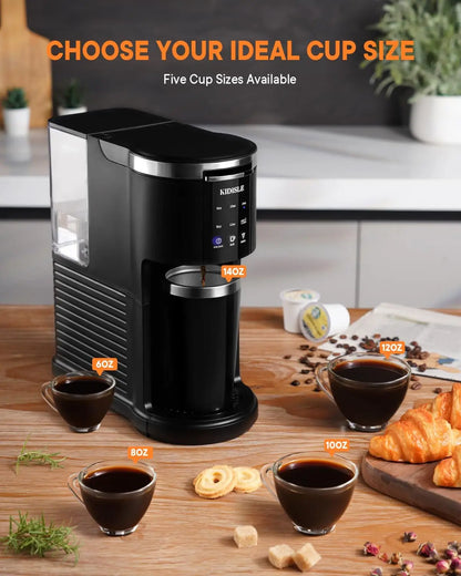 Single Serve Coffee Machine, 3 in 1 Pod Coffee Maker