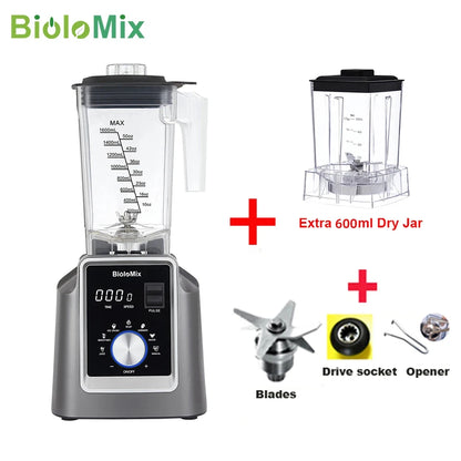 Blender Digital BioloMix Digital 1.6L FREE 600ml dry jar