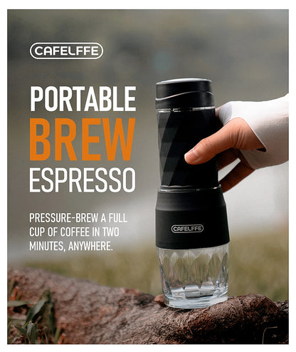 Portable Brew Coffee 3 in 1 CAFELFFE Hand Press Travel/Camping