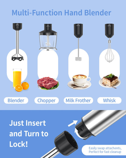 Electric Handheld Mixer Blender 5 in 1